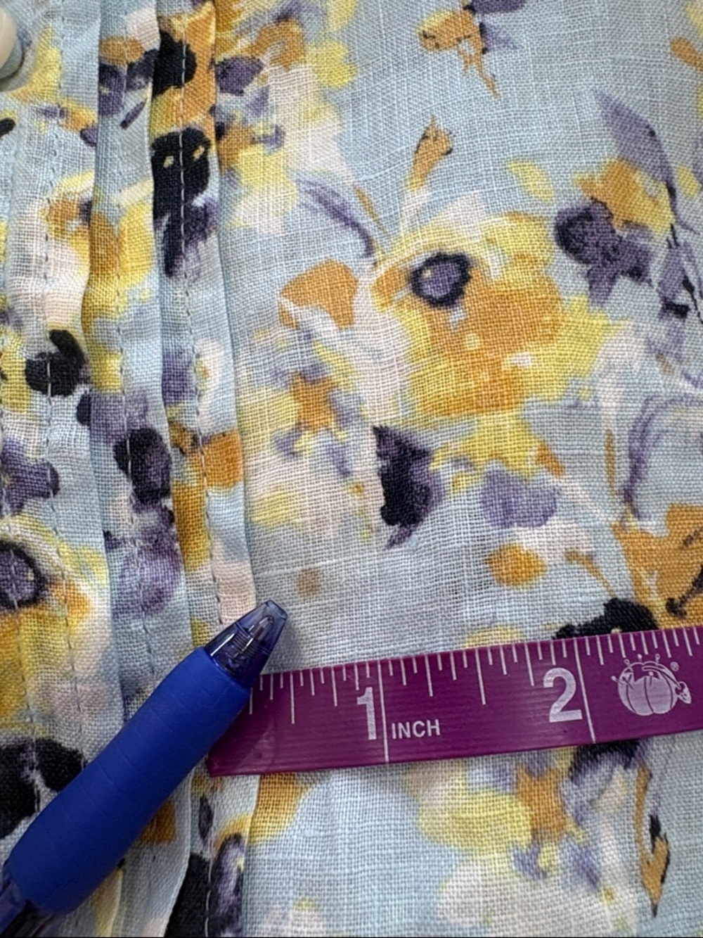 J. Jill Love Linen Floral Blouse, Size M - Picture 16 of 16